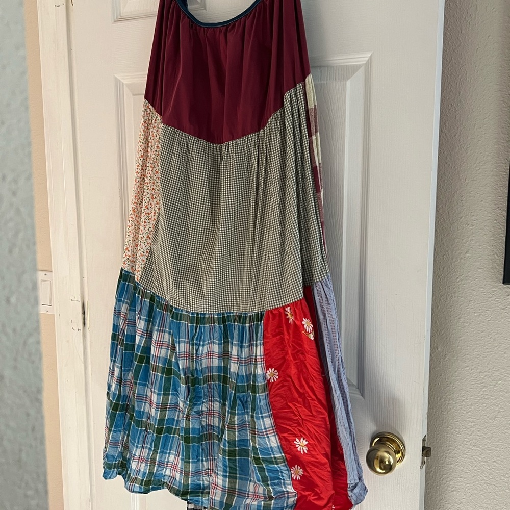 A La Réunion patchwork wrap dress